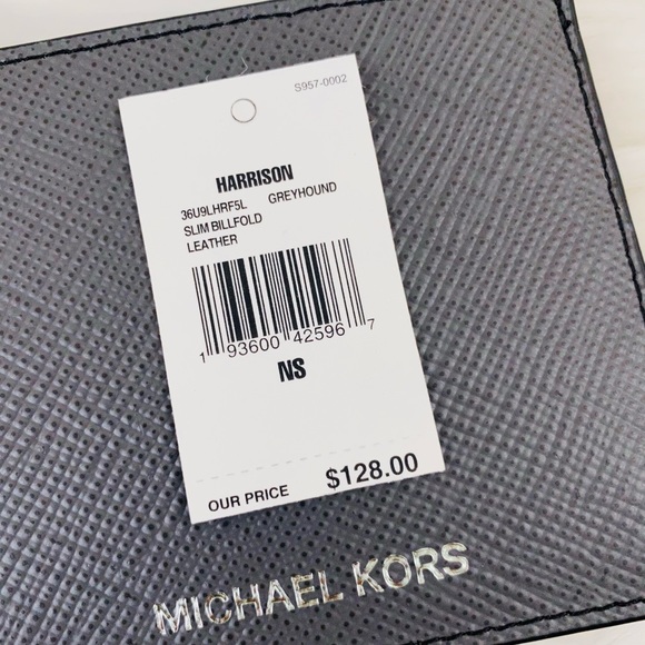 Michael Kors Harrison Slim Billfold Men’s Wallet - Picture 9 of 12